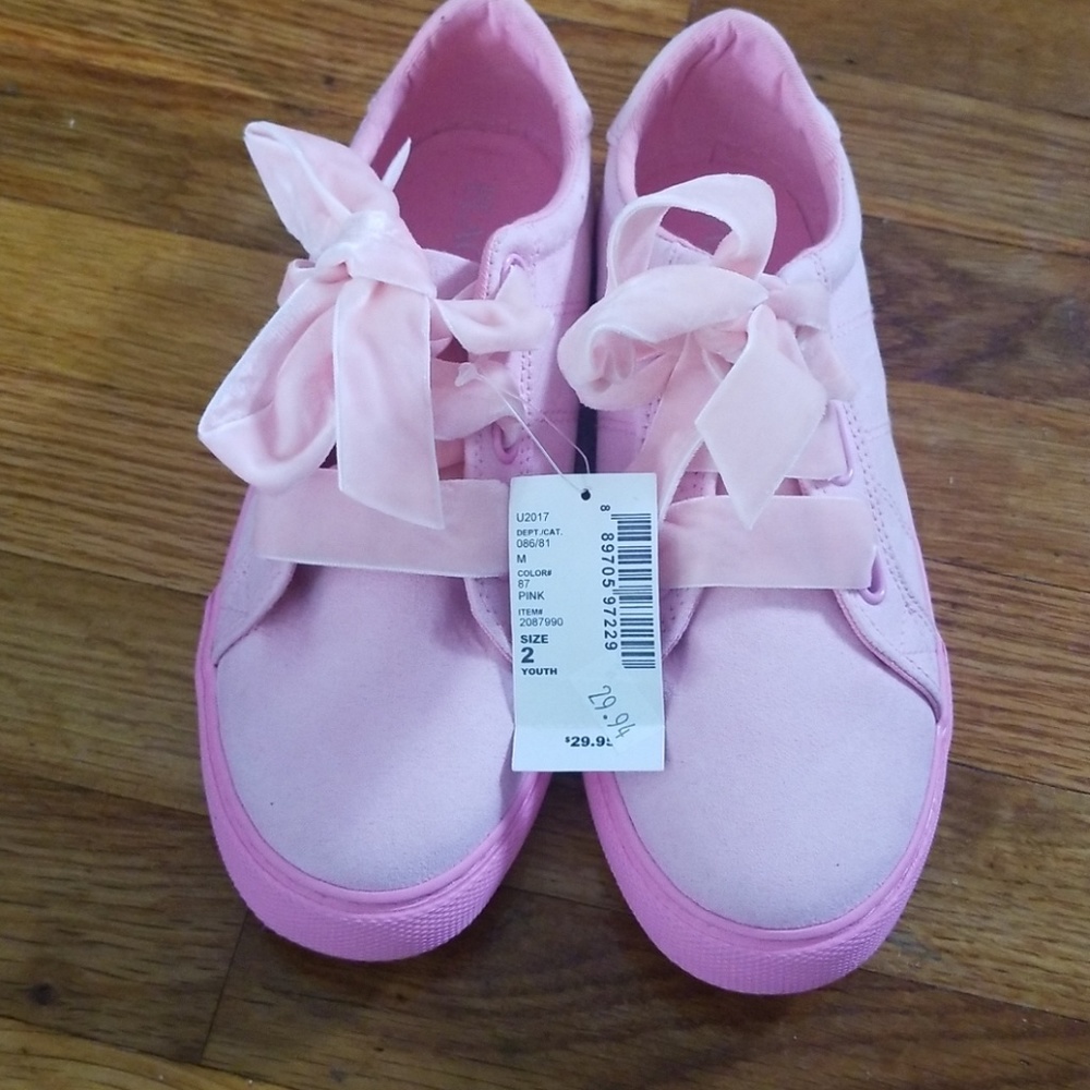 Pink children's place sneakers size2